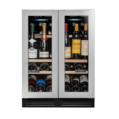 Avintage 600mm 47 Bottle Dual Zone Undercounter Wine Cooler AVU48DPX1 Front View