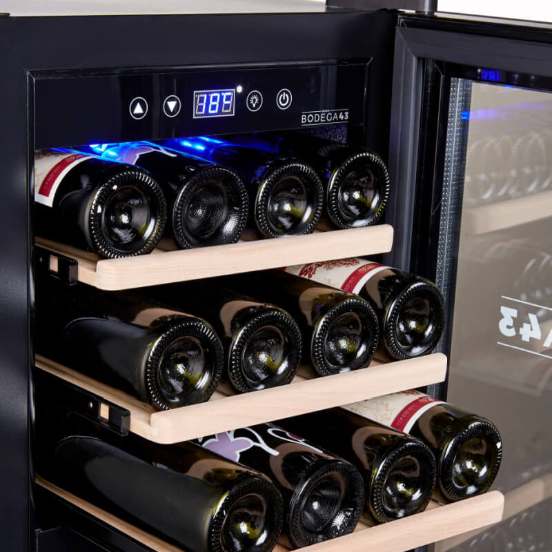 Bodega43-24 Dual Zone Wine Cooler Internal