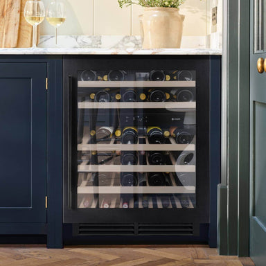 Caple WI6135 Undercounter Dual Zone Wine Cooler In Black