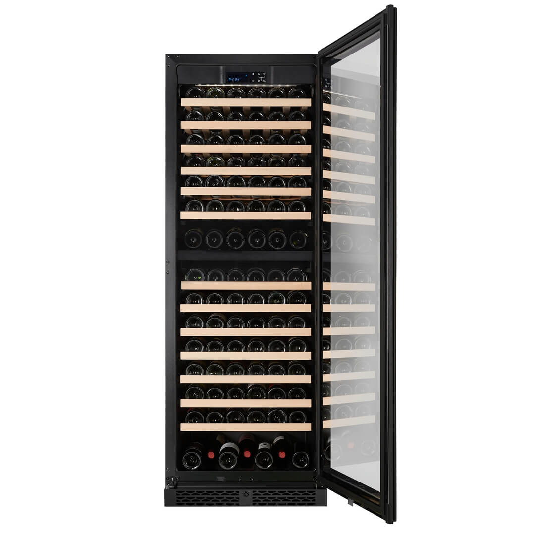 Cella 154 Bottle Dual Zone Wine cooler - FWS154D-BLACK Open