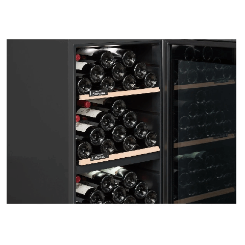 Climadiff 41 Bottle Dual Zone Freestanding Wine Cooler - CLD40B1 Close Up