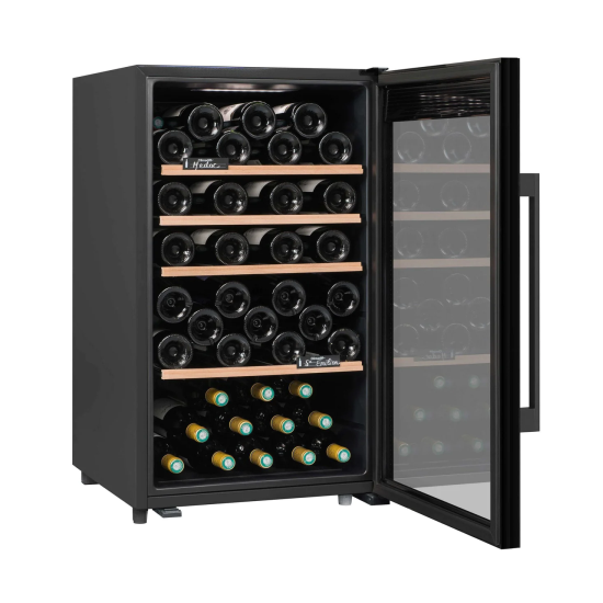 Climadiff 63 Bottle Freestanding Wine Cooler - CLS65B1 Fully Open