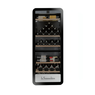 La Sommeliere 181 Bottle Dual Zone Freestanding Wine Cabinet APOGEE190DZ Front View