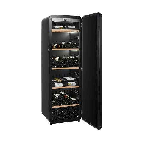 La Sommeliere 185 Bottle Single Zone Freestanding Wine Cabinet APOGEE200 Fully Open