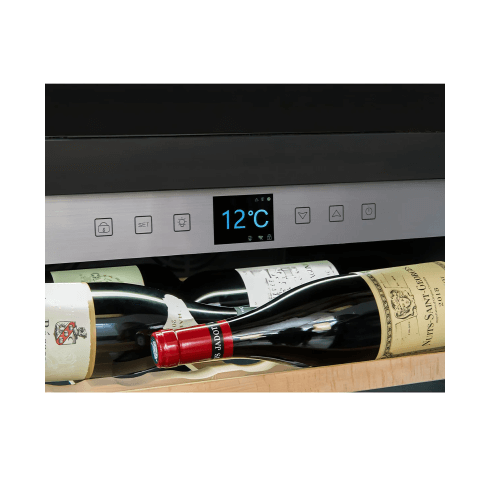 La Sommeliere 185 Bottle Single Zone Free Standing Wine Cabinet APOGEE200PV Close Up Control Panel