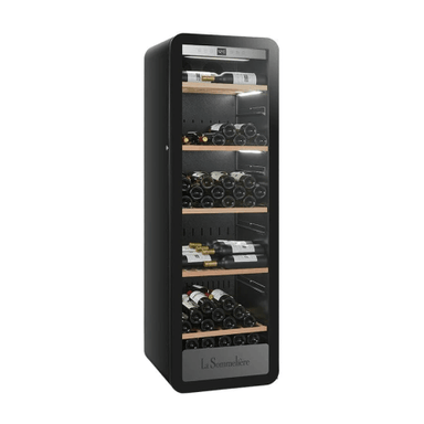 La Sommeliere 185 Bottle Single Zone Free Standing Wine Cabinet APOGEE200PV Front View