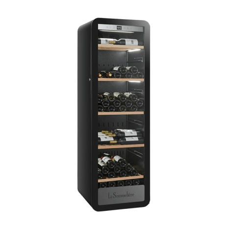 La Sommeliere 185 Bottle Single Zone Free Standing Wine Cabinet APOGEE200PV Front View