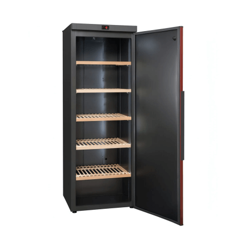 La Sommeliere 325 Bottle Single Zone Freestanding Wine Cabinet VIP330P Fully Open and Empty