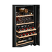 La Sommeliere 32 Bottle Dual Zone Freestanding Wine Cooler - SLS32DZBLACK Shelving Close Up