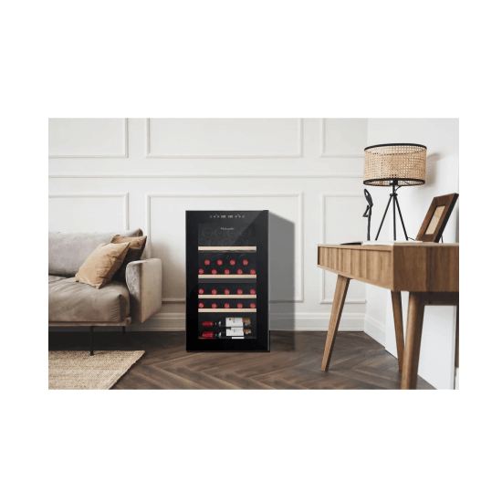 La Sommeliere 32 Bottle Dual Zone Freestanding Wine Cooler - SLS32DZBLACK In-Situ