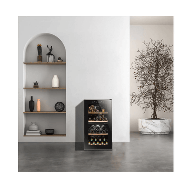 La Sommeliere 50 Bottle Dual Zone Freestanding Wine Fridge - LS51.2ZBLACK In-Situ