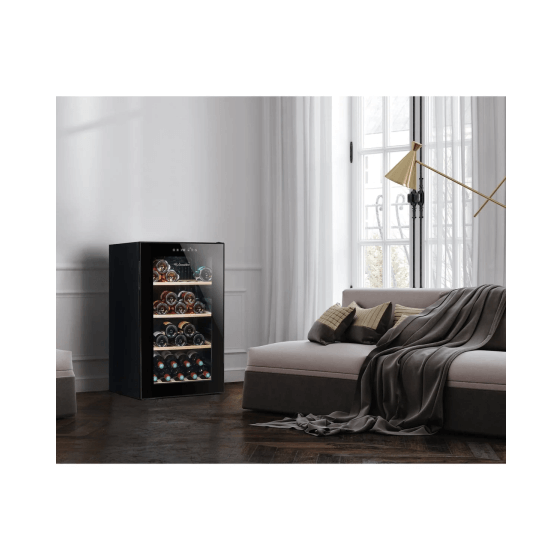 La Sommeliere 52 Bottle Freestanding Wine Fridge - LS52BLACK In-Situ