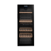 La Sommeliere 91 Bottle Dual Zone Freestanding Wine Fridge SLS90DZ Front View Empty