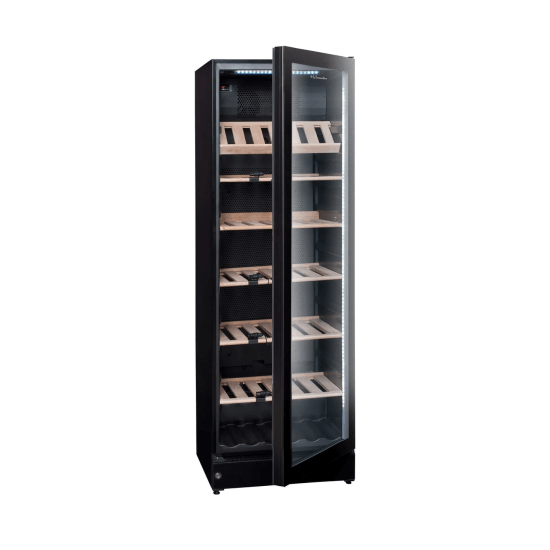 La Sommeliere VIP196 - 195 Bottle Freestanding Single or Multi Zone Wine Cabinet Open and Empty