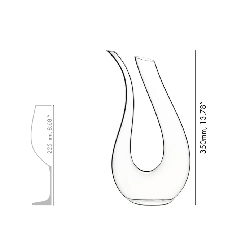 RIEDEL Amadeo Decanter With Dimensions