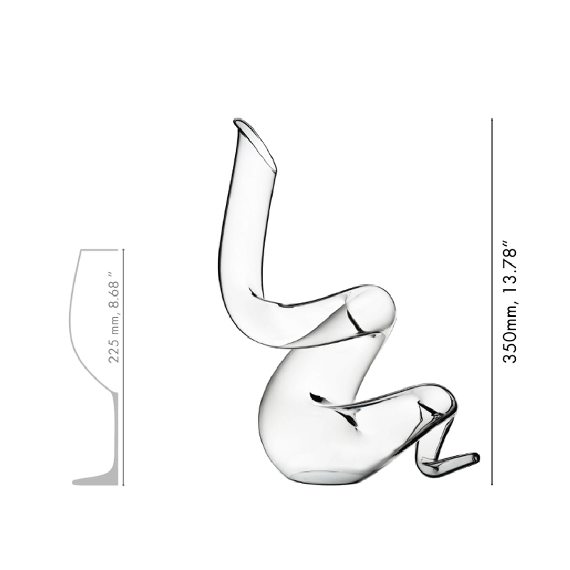 RIEDEL Boa Decanter With Dimensions